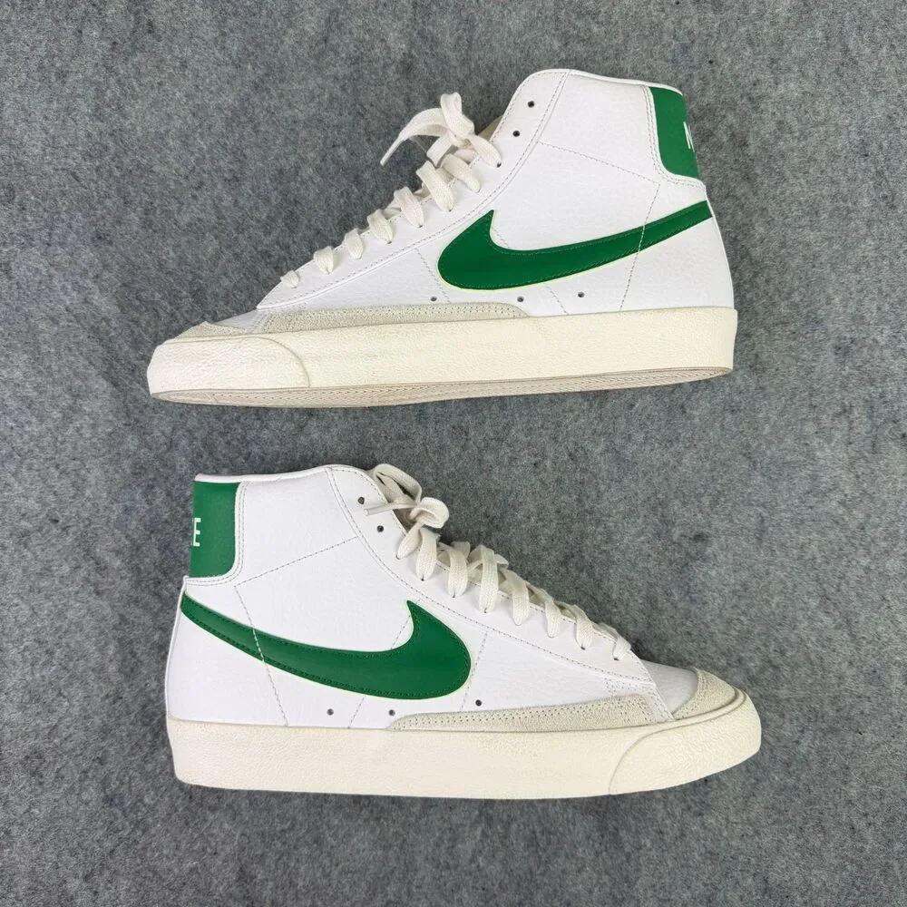 Men's Nike Blazer Mid '77 Vintage White Pine Green Size 9 BQ6806-115